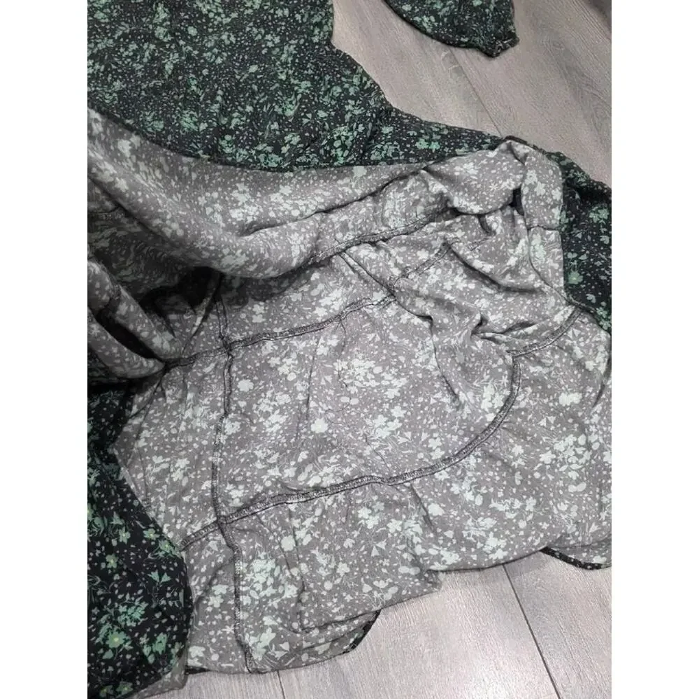 Zara The Angel Prairie Floral Midi Dress boho cottagecore Green Medium A005893 - Picture 8 of 11